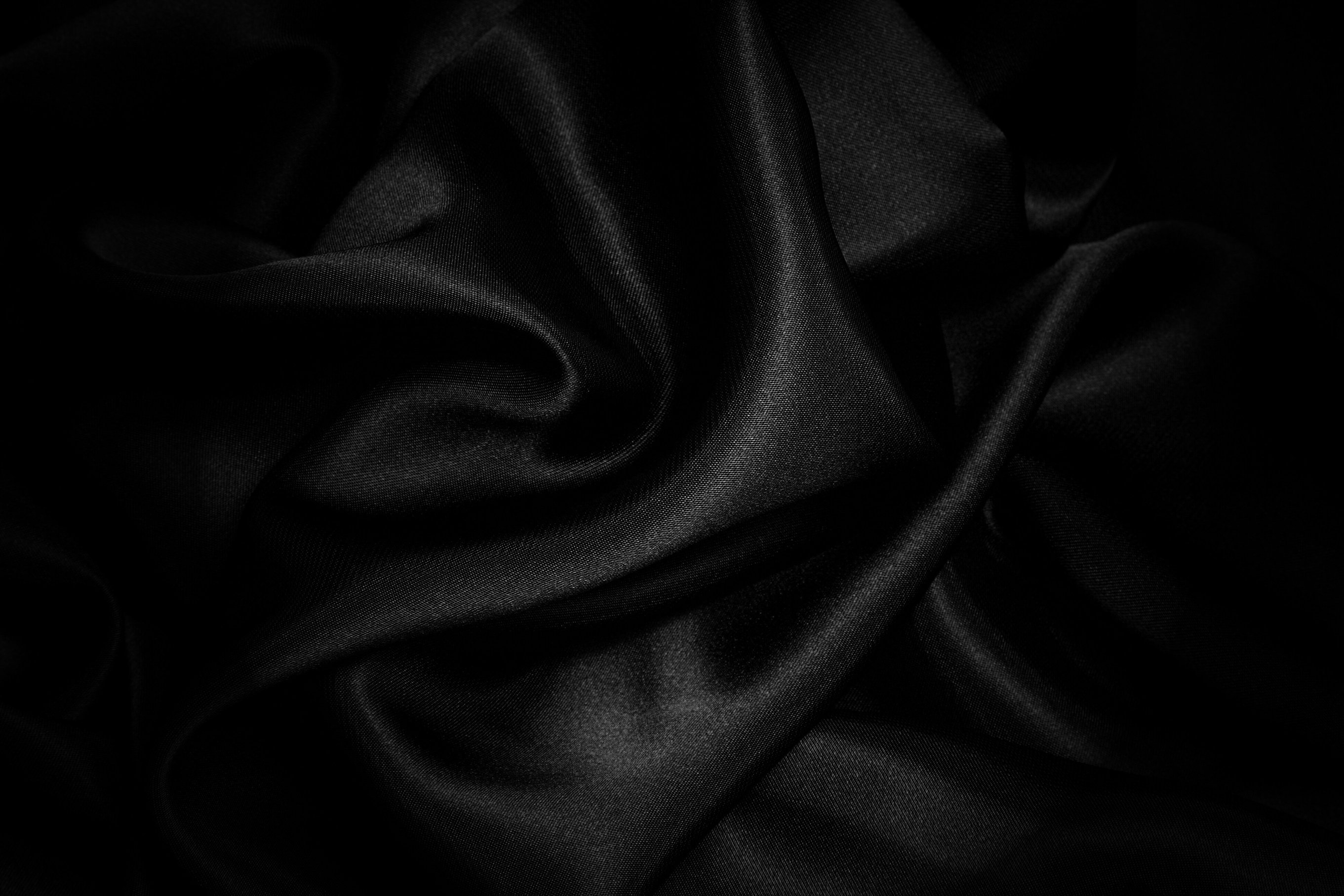 Black Satin Fabric