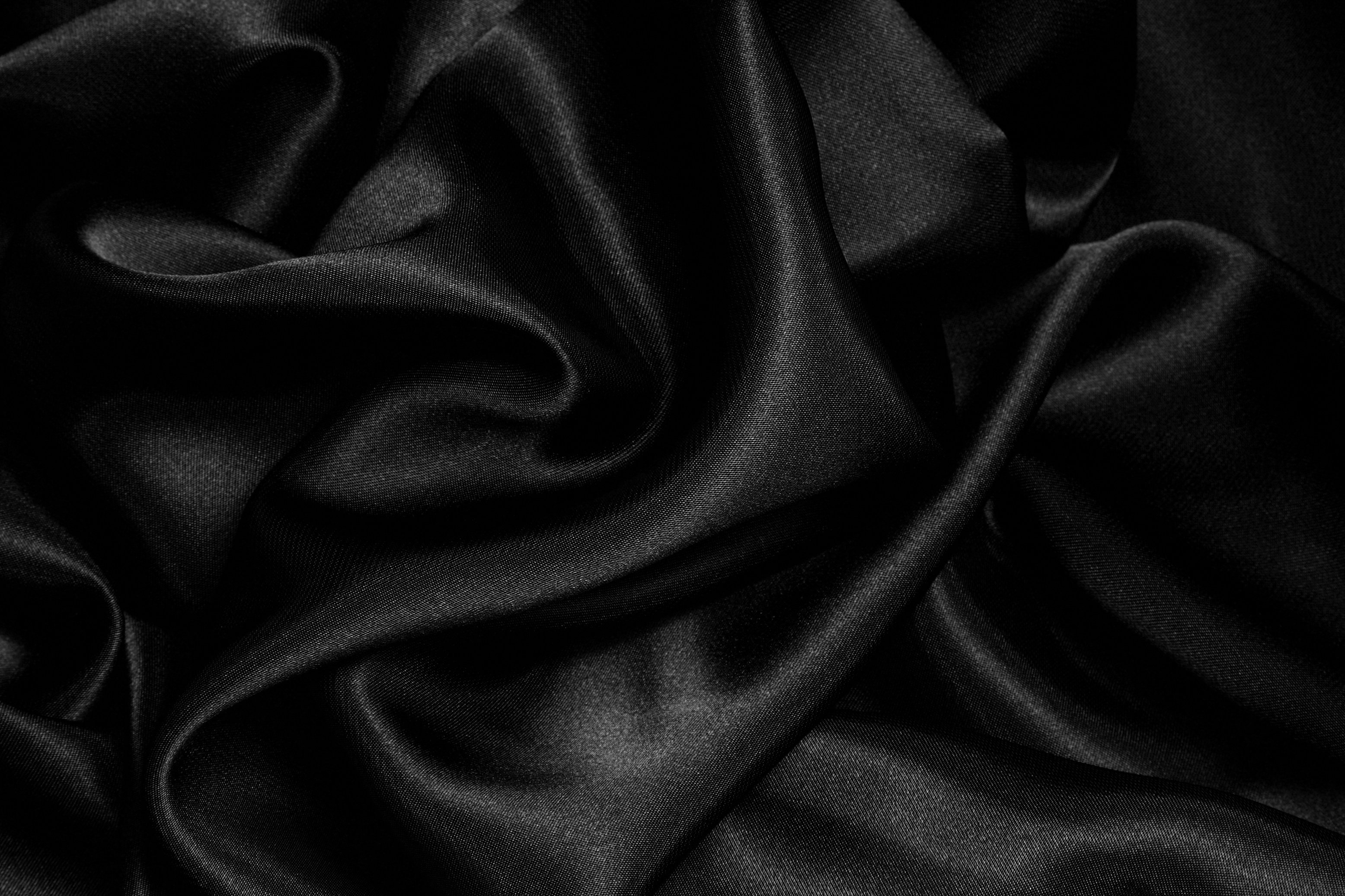 Black Satin Fabric